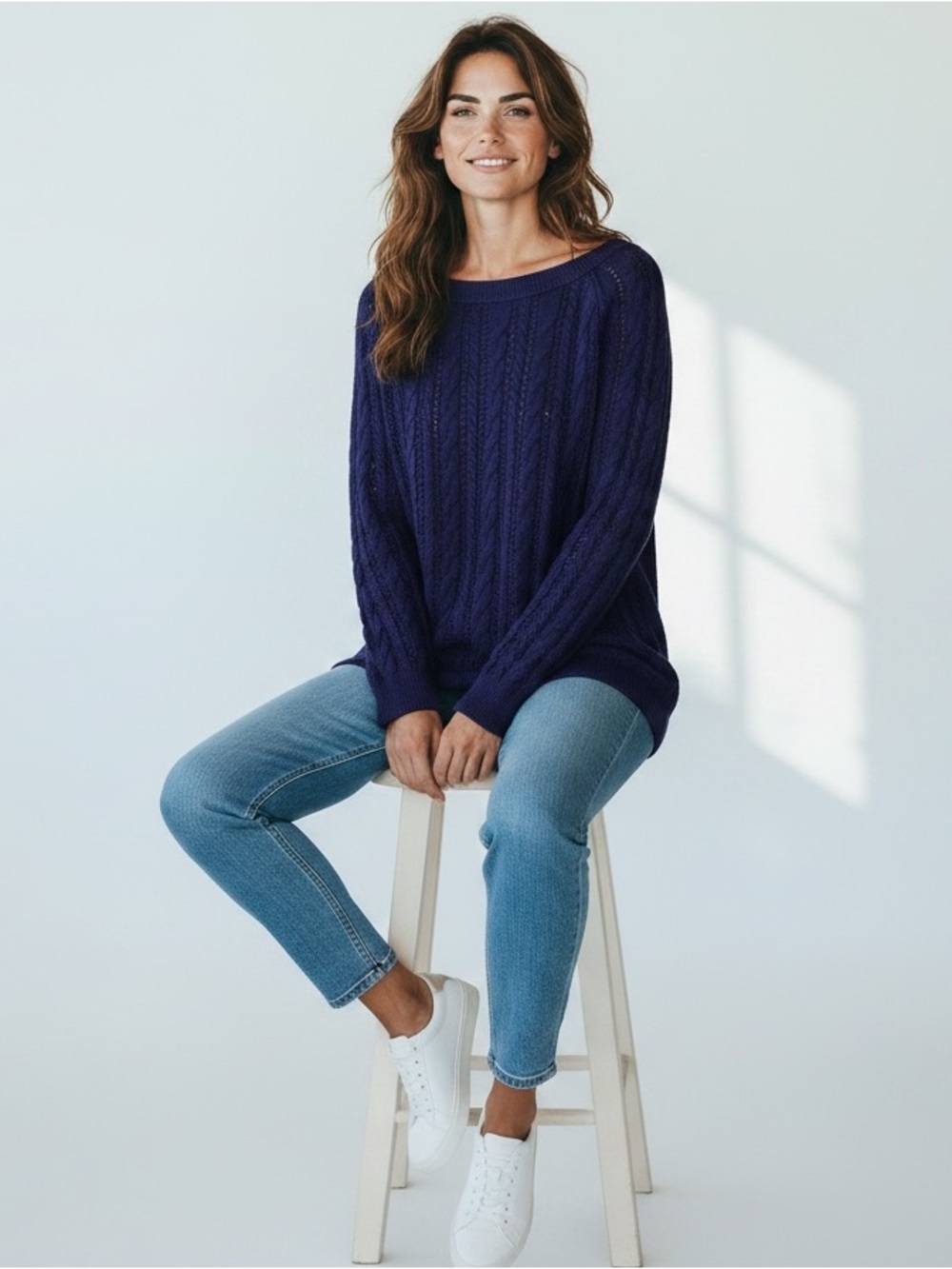 American Eagle Outfitters Cable Knit Pullover Sweater Women’s Small